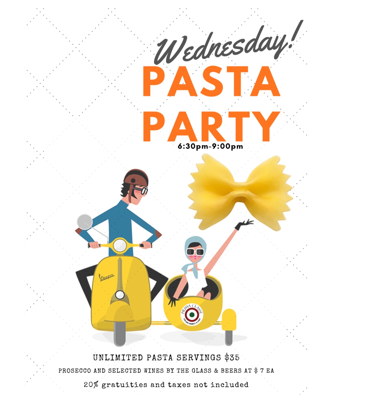 Pasta Party Flyer